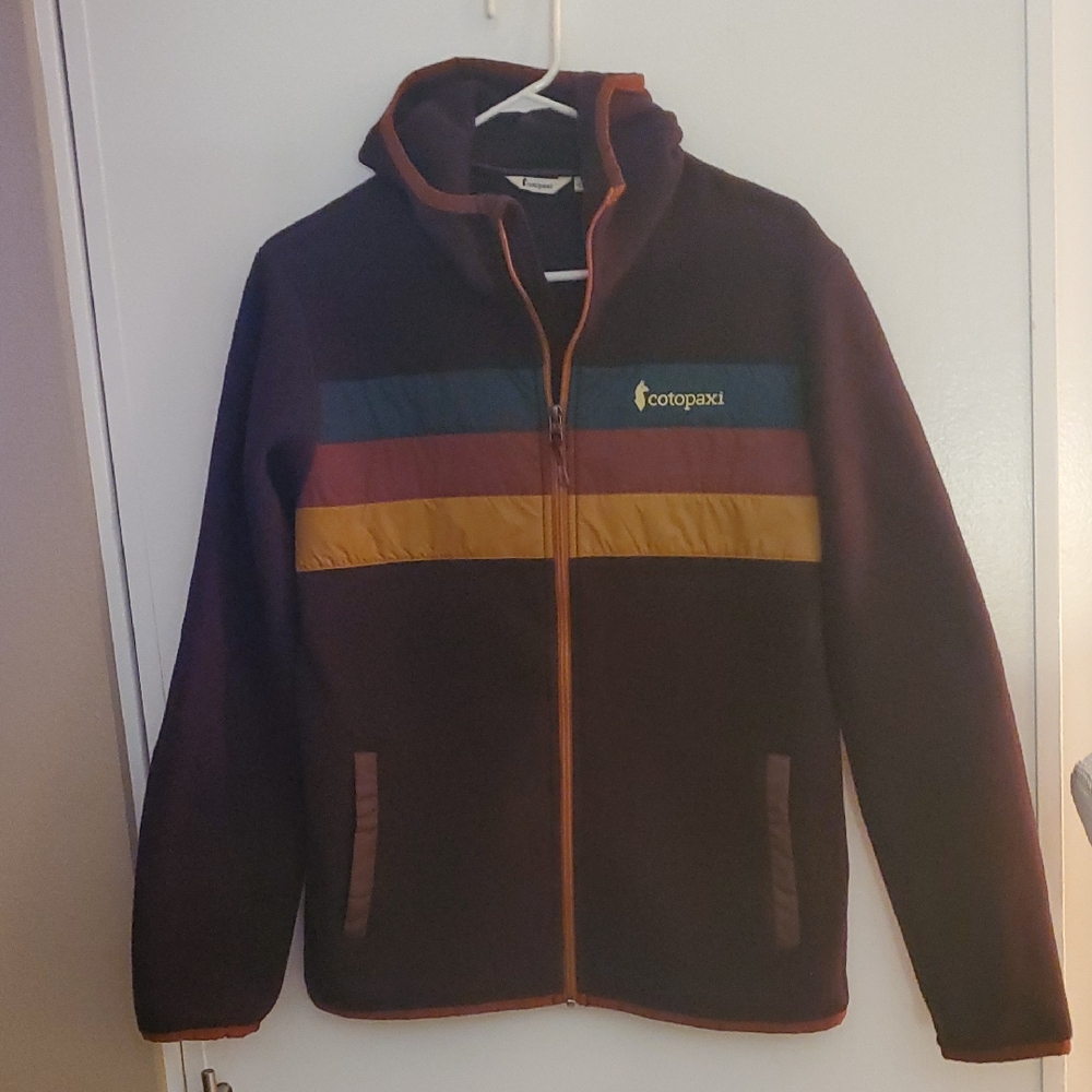 Cotopaxi Colorblock Jacket - Navy and Burgundy Men Or Women